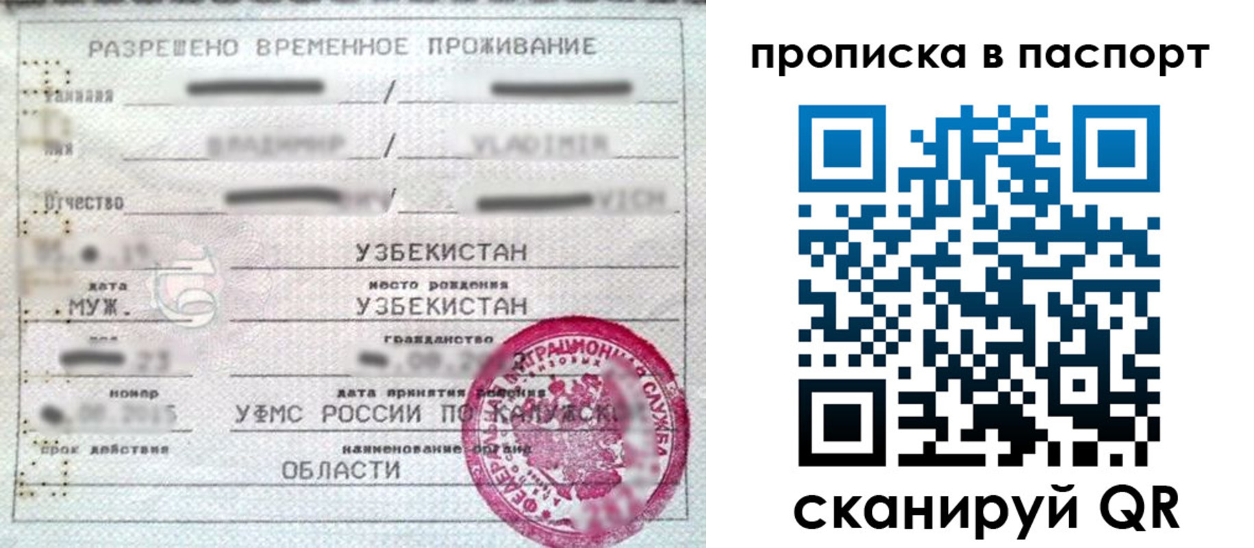 временная регистрация в Лузе